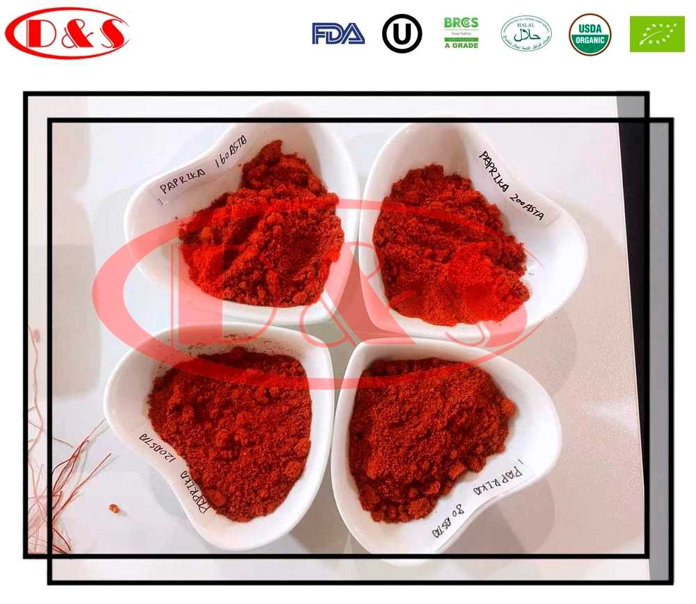 Nuevo cultivo de hierbas secas Chili Paprika ahumado de color rojo dulce en polvo