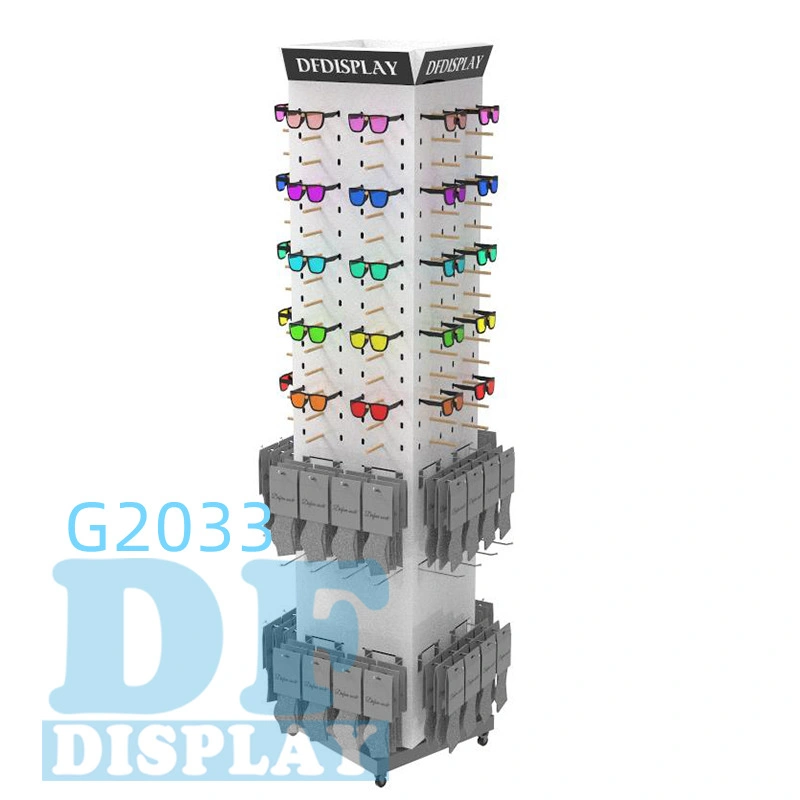 Brillen Displays Standing Acryl Sonnenbrille Display Standturm Sonnenbrille Stand Drehbare Display Showcase Sonnenbrillen Display