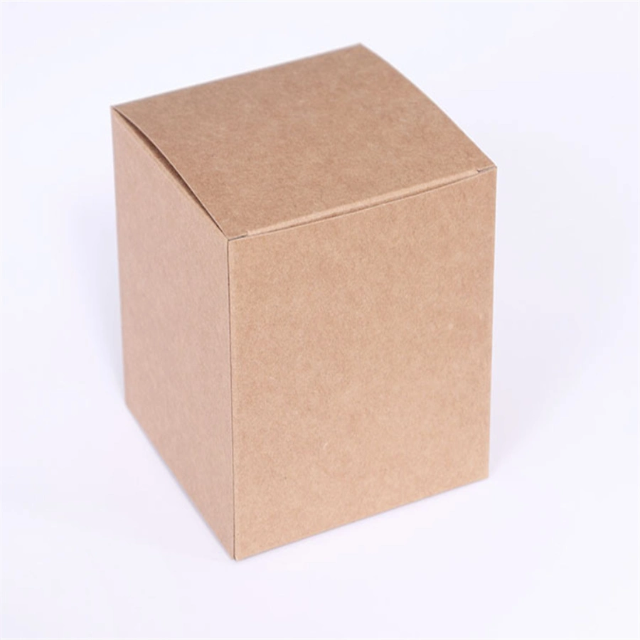 Kraft Paper Hand-Made Blind Empty Box White Square Toy Packaging Case Cosmetic Gift Boxes