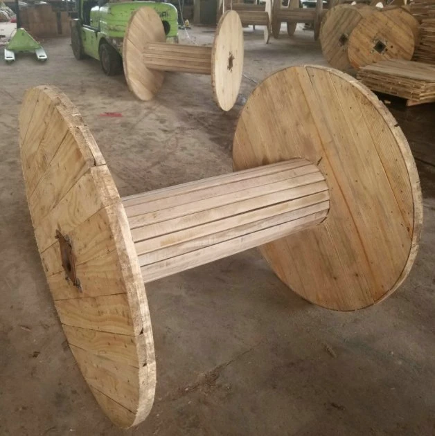 630mm Flange Sturdy Wooden Cable Drum Timber/ Plywood Material Custom- Design Drum