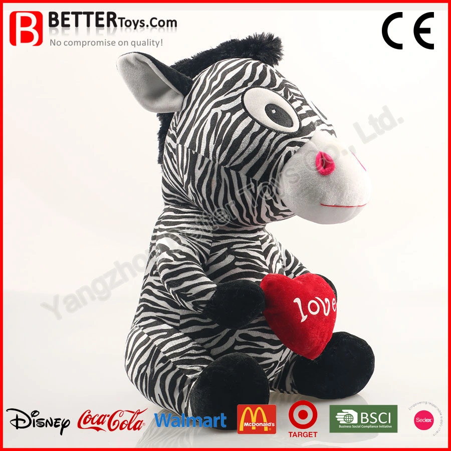 Valentine Gift Soft Toy Stuffed Animal Plush Zebra for Baby Girl