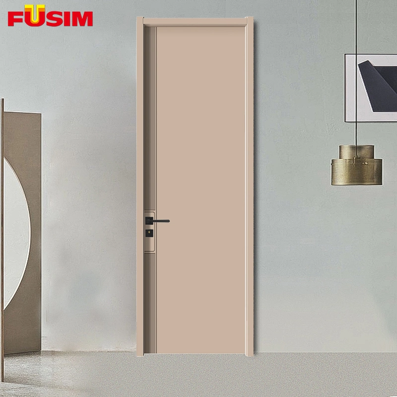 Fusim Modern Hotle Bedroom Kitchen Bathroom Interior Solid Wood Wooden Door