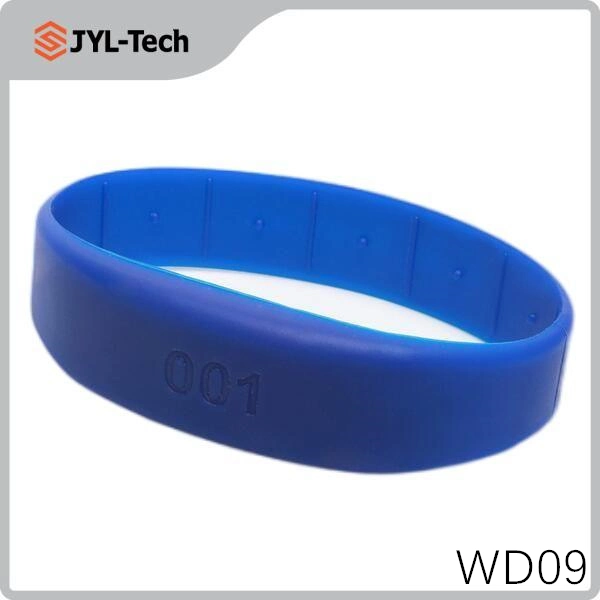 Factory Wholesale/Supplier Good Quality Waterproof NFC Ntag213 RFID Silicone Wristband Bracelet Band