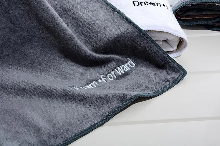 Super Soft and High Absorb Quality Microfiber Fitness Towel in Velour Technic Fabric