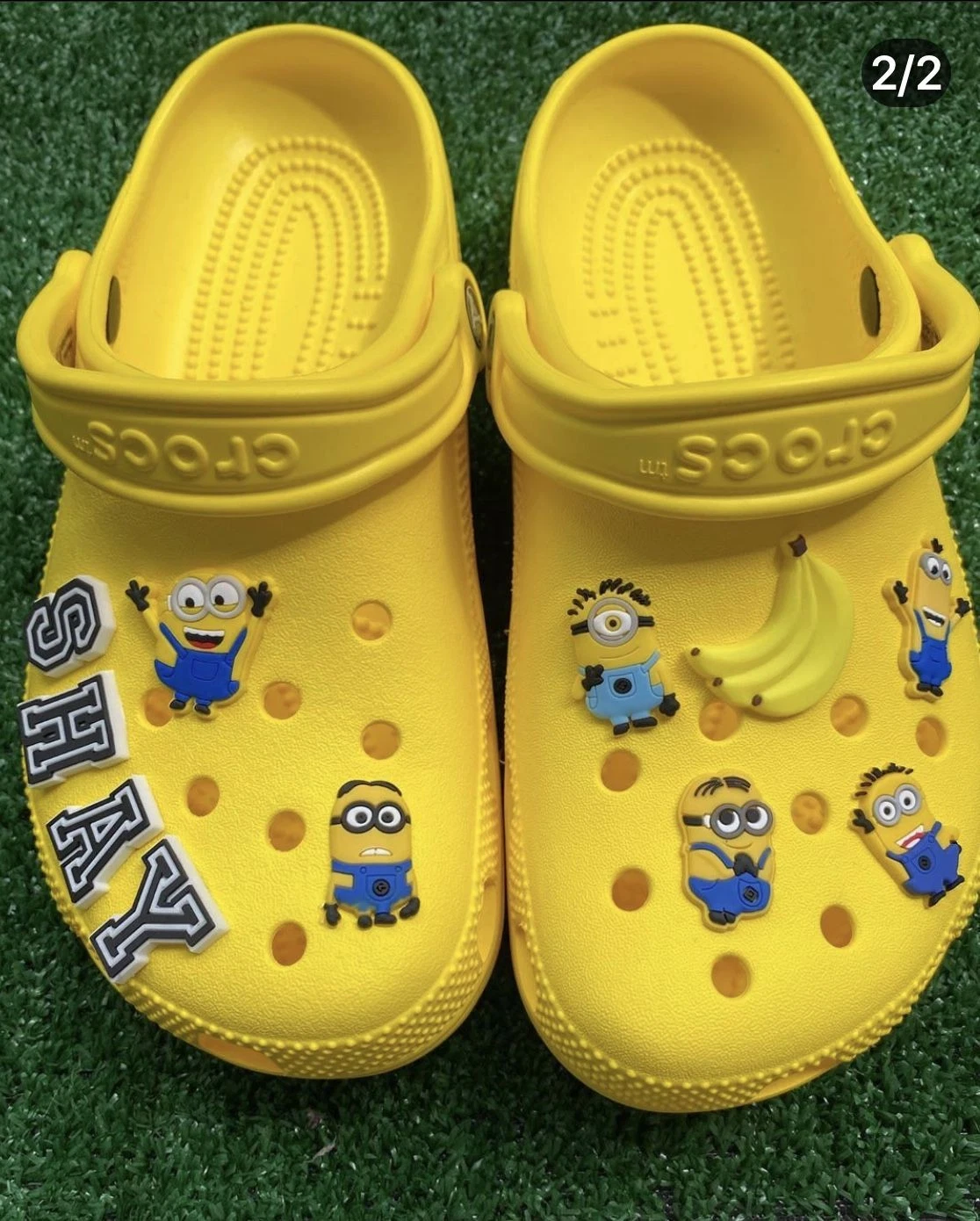 Bmfashion Wholesale/Supplier New Arrival Customized Cartoon Beach Sandals Doll Rubber Soft PVC Croc S Custom Logo Flower Lace Charms for Kids Shoe Accessories Decoration