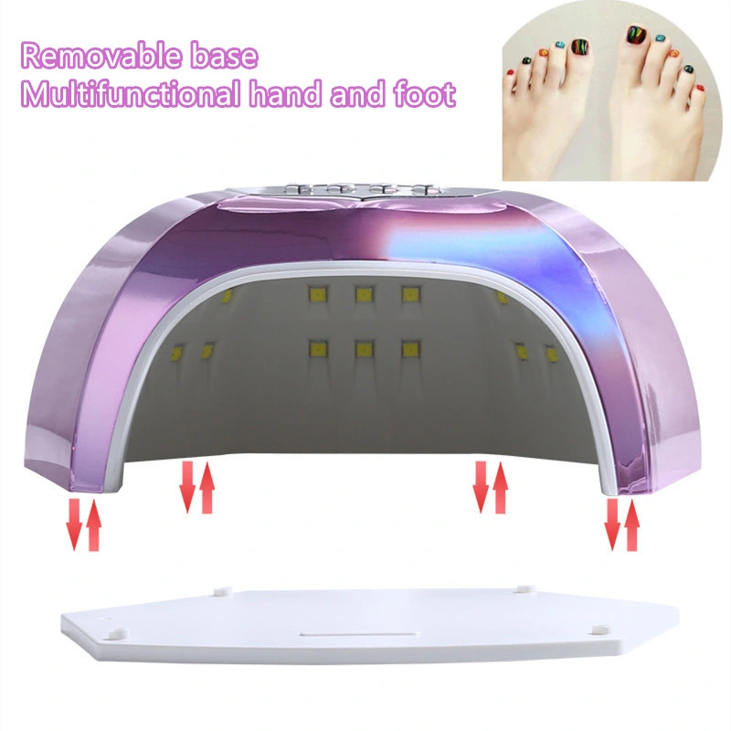 168W de gradiente de colores Mayorista/Proveedor UV LED Digital Lámparas de uñas esmalte de uñas de Gel para uñas pelo