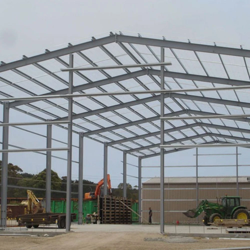 Structure en acier préfabriqué Commerical Bâtiment de l'atelier de châssis