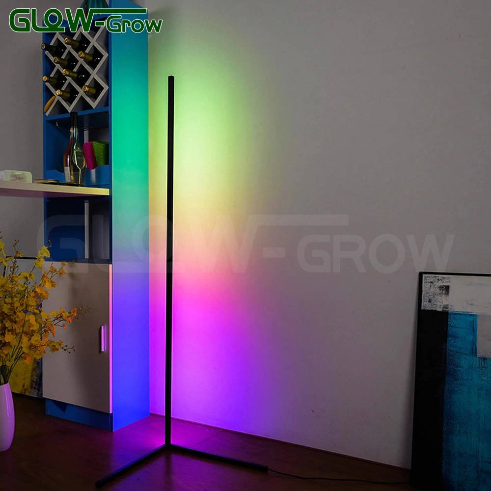 RGB SMD LED Corner Floor Light with Tuya System, Smart Phone and IR Controller