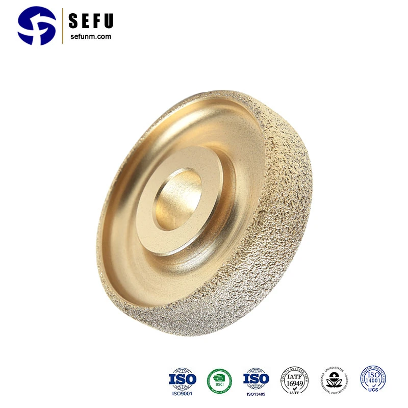 Sefu China Brazed Diamond Drilling Tools Supplier Vacuum Brazed Diamond Grinding Wheel Carving Tool Abrasive Disc Diamond Polishing Wheel for Angle Grinder