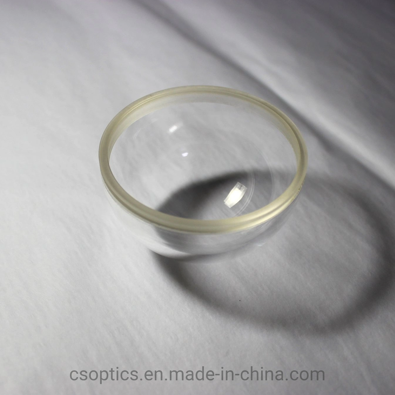 Lente de cúpula de media bola de cristal óptico lente de cúpula de cámara submarina