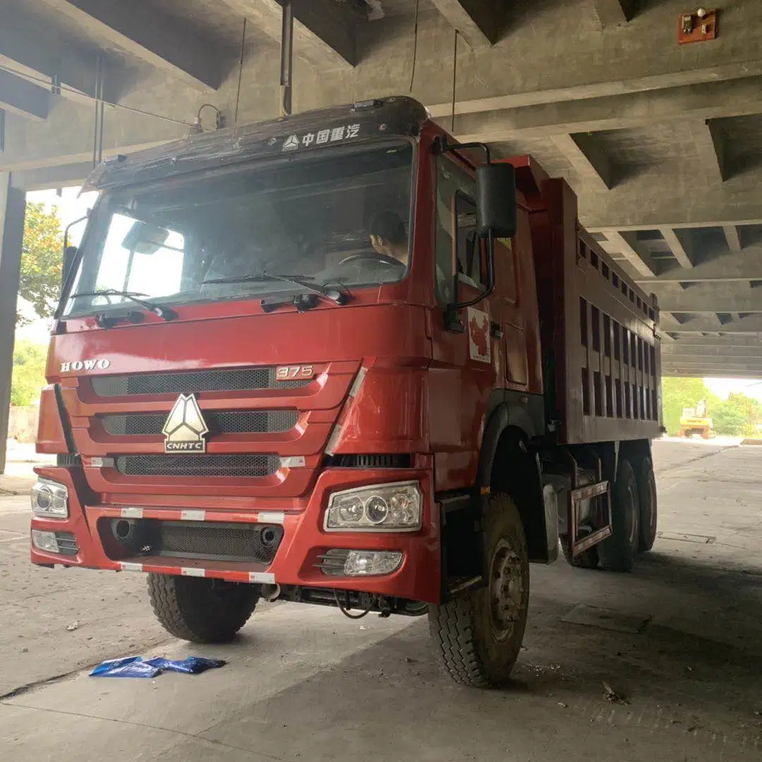 Truck 12 Wheeler 80 Cubic Meters HOWO 40tons 8X4 Used Tipper Dump Truck with Big Power Engine Hydraulic Joystick for Construction Agricultural Use