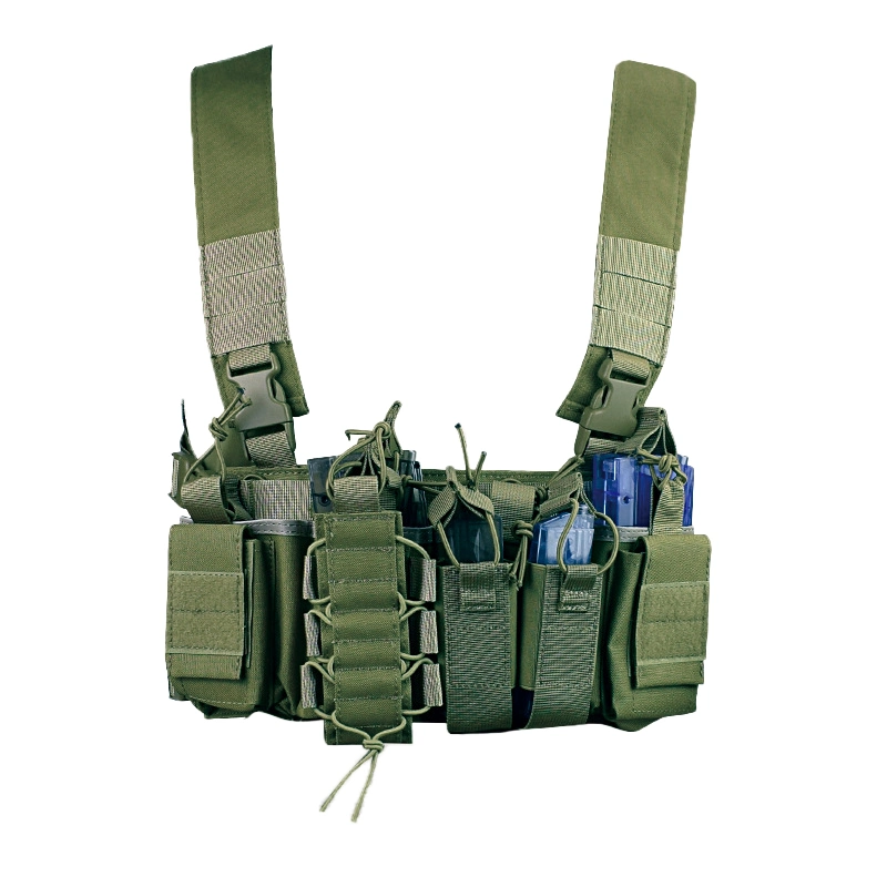 Custom Mil Tactical Vest Lightweight Quick Release Outdoor Game Hunting Bag Tactical Chest Rig with Magazine Pouch