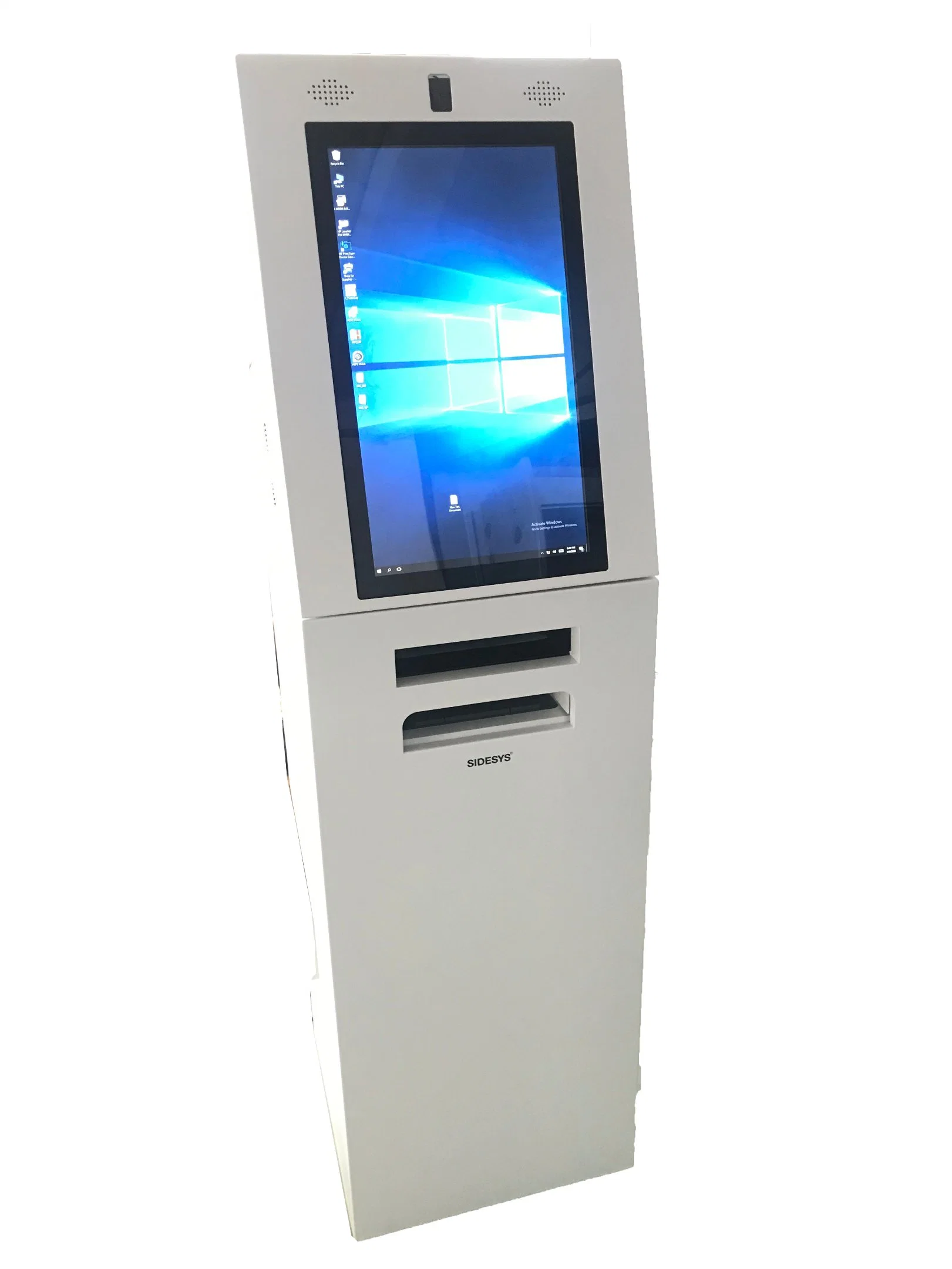 19-Zoll-Touchscreen A4-Druckkiosk mit Barcode Passport ID-Kartenscanner