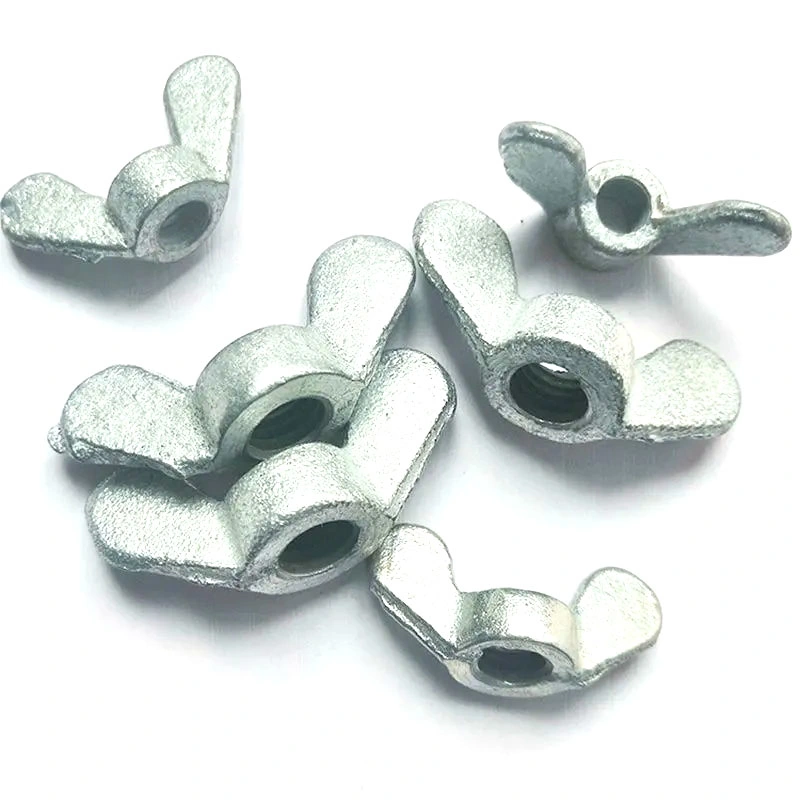 Wholesale/Supplier Supply of Stamped Iron Butterfly Nut Butterfly Nut Ingot Nut Plated with White Zinc Q235