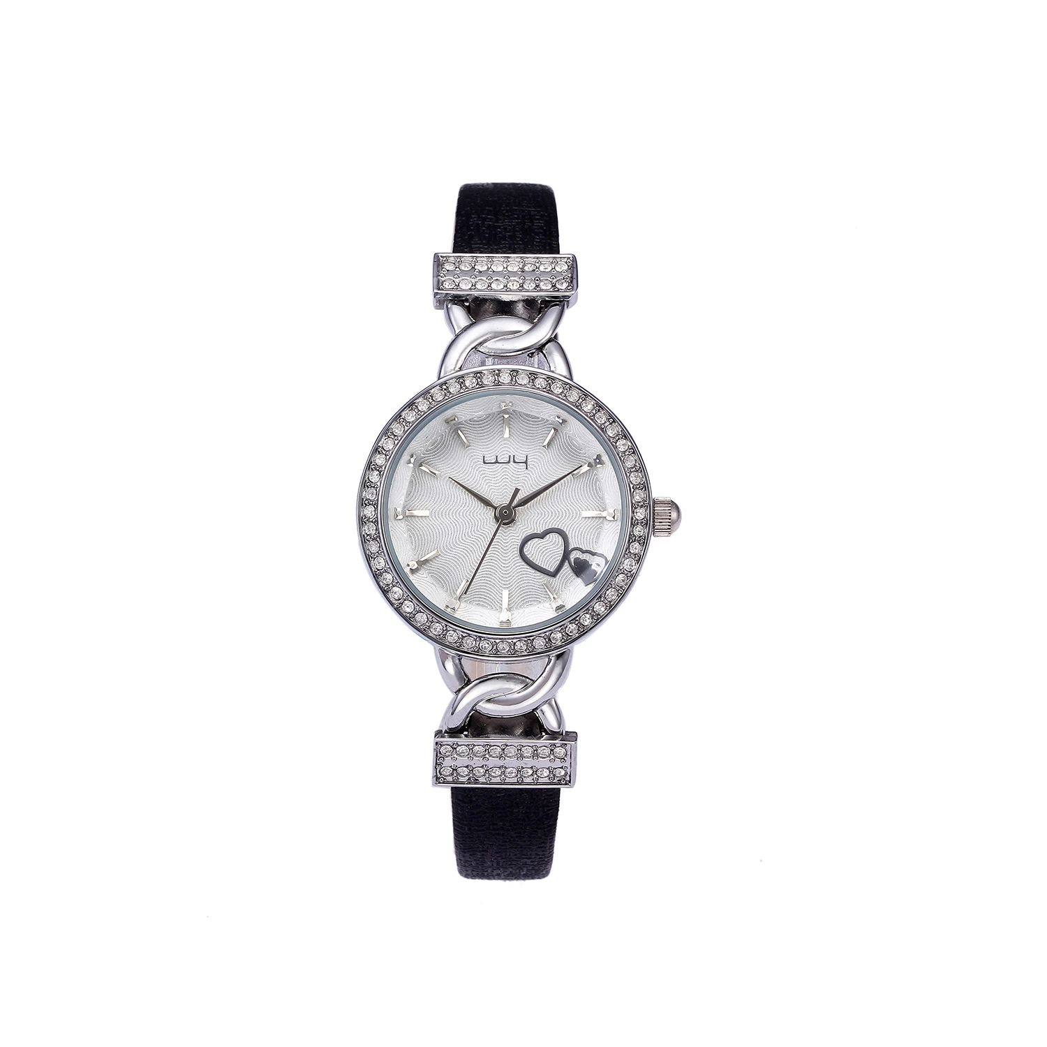 Hot Selling Heart Shape Rhinestone Fashion Lady Quartz Watch Wy-005