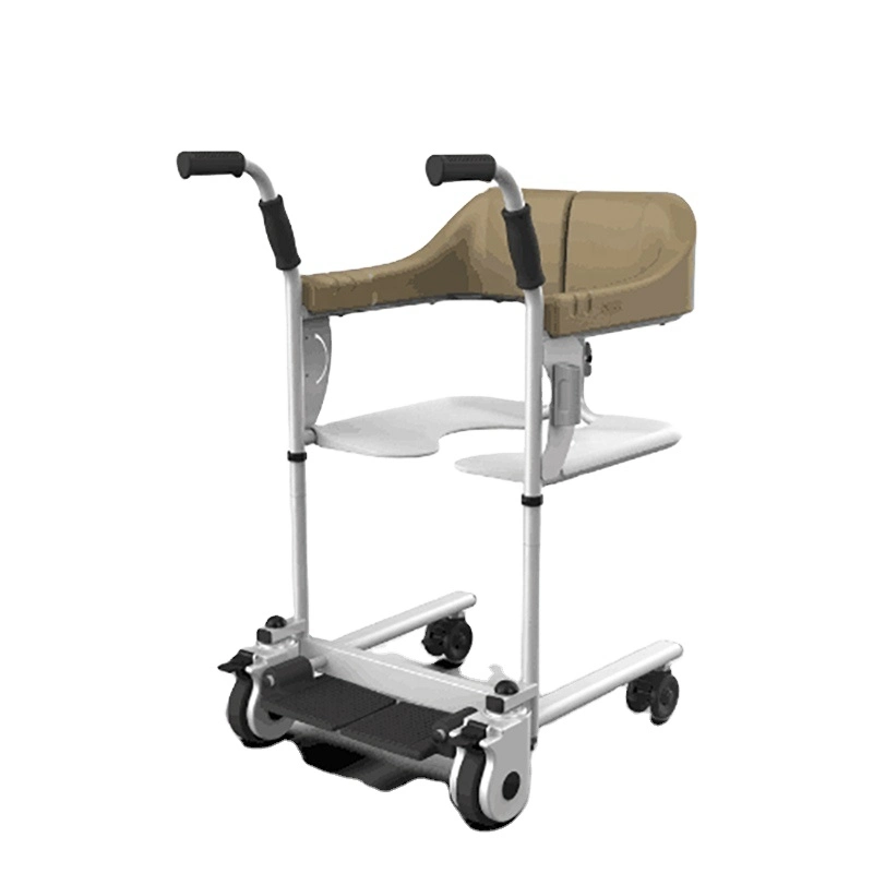 Topmedi Medical Fold Transfer Lift Wheelchair Commode Chair for Disabled