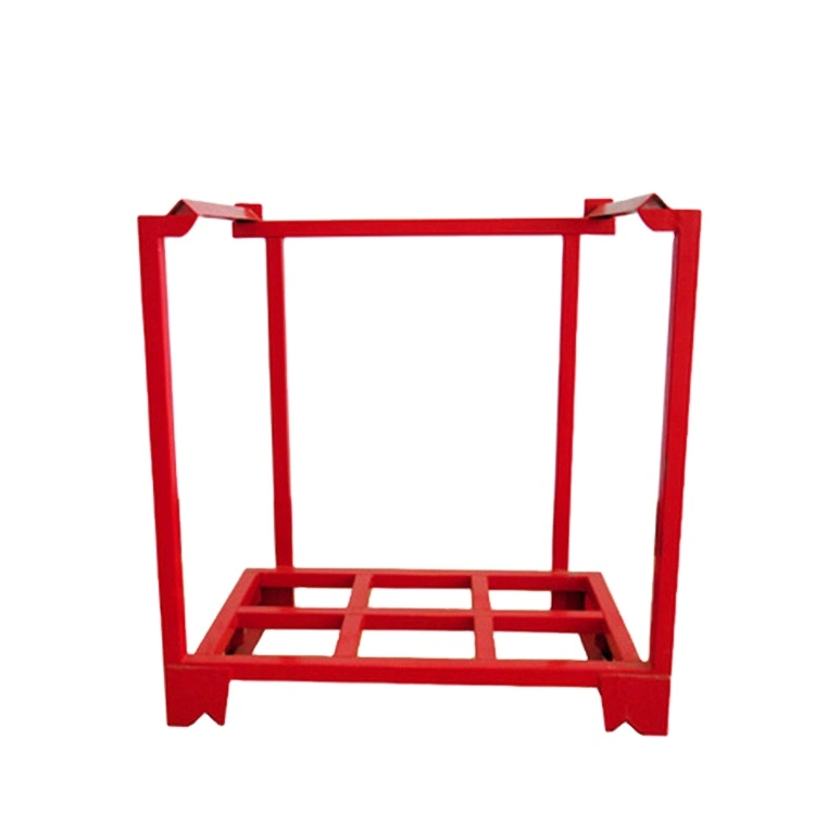 Sale Steel Fabricated Stacking Collapsible Movable Pipe Plate Post Pallet Transport Industrial Storage Rack