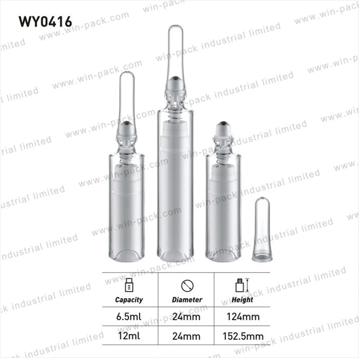 Winpack Best Sell plástico Cosmético 6,5ml 12ml Crema para ojos de inyección Botella con rollo en la parte superior