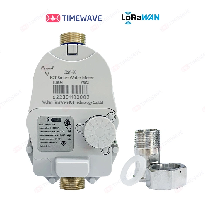 Medidor Inteligente de Fluxo de Água com Controle Remoto Pré-pago e Lora / Lorawan / 4G, Medidor de Fluxo Frio / Quente, DN15 / DN20 / DN25.