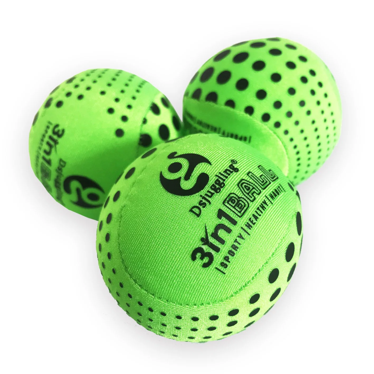 Dsjuggling Soft Train for Grip Strengthening and Improving Mobility, Contact Juggling Hand Exercise Stress Ball Set 4 Pack