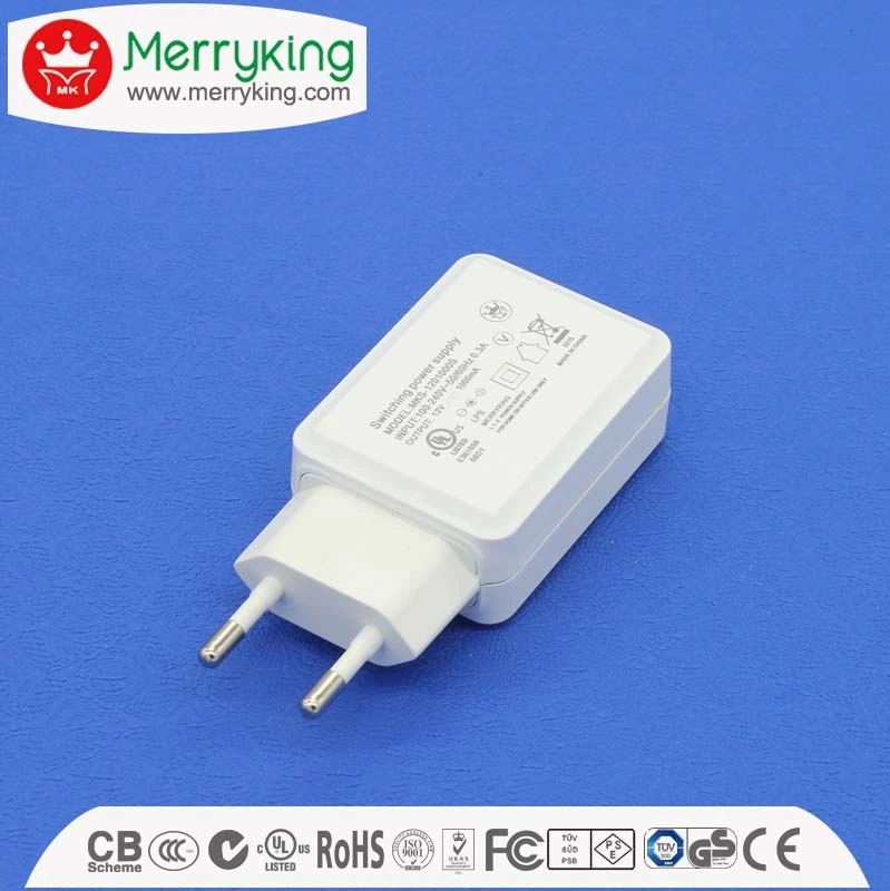 CE GS UL Kc-zertifizierter Stecker für Wandmontage, USB-Stromversorgung Adapter 5V 1A 2A USB-Ladegerät für Reisen