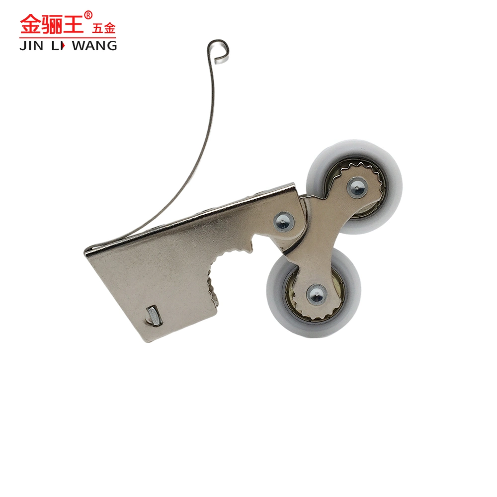 Factory Price Heavy Duty Bedroom Furniture Parts Sliding Wardrobe Door Roller Wheels Tandem Rollers Nylon POM Pulley with Ball Bearing