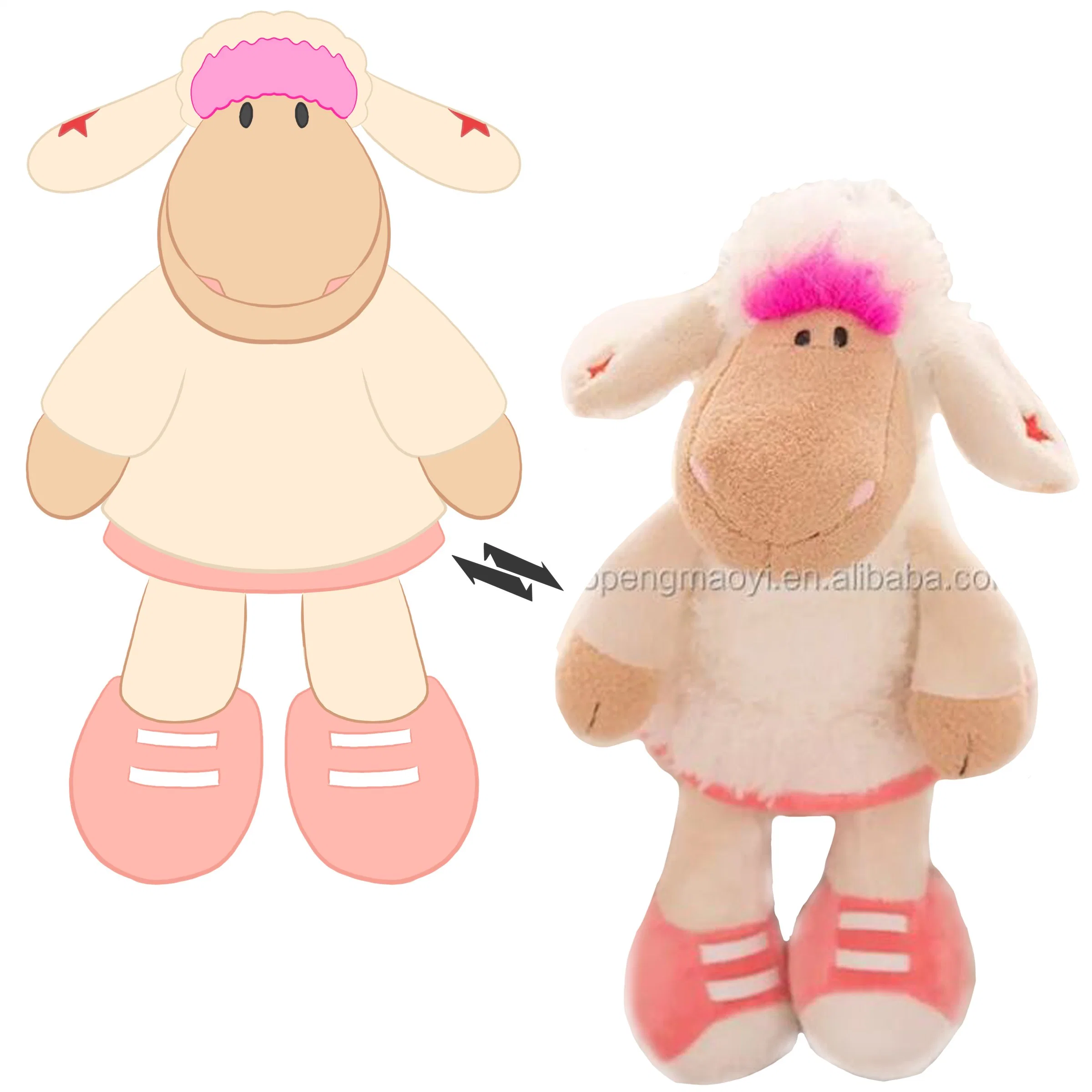 Custom Animals Toys Cute Designed Bear Plush Toys for Bébé dormant