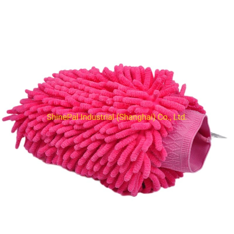 Wholesale/Supplier Custom Logo Extra Large Chenille Microfiber Car Wash Mitt Auto Wash Mittens Cleaning Tool Supplies Scratch Free