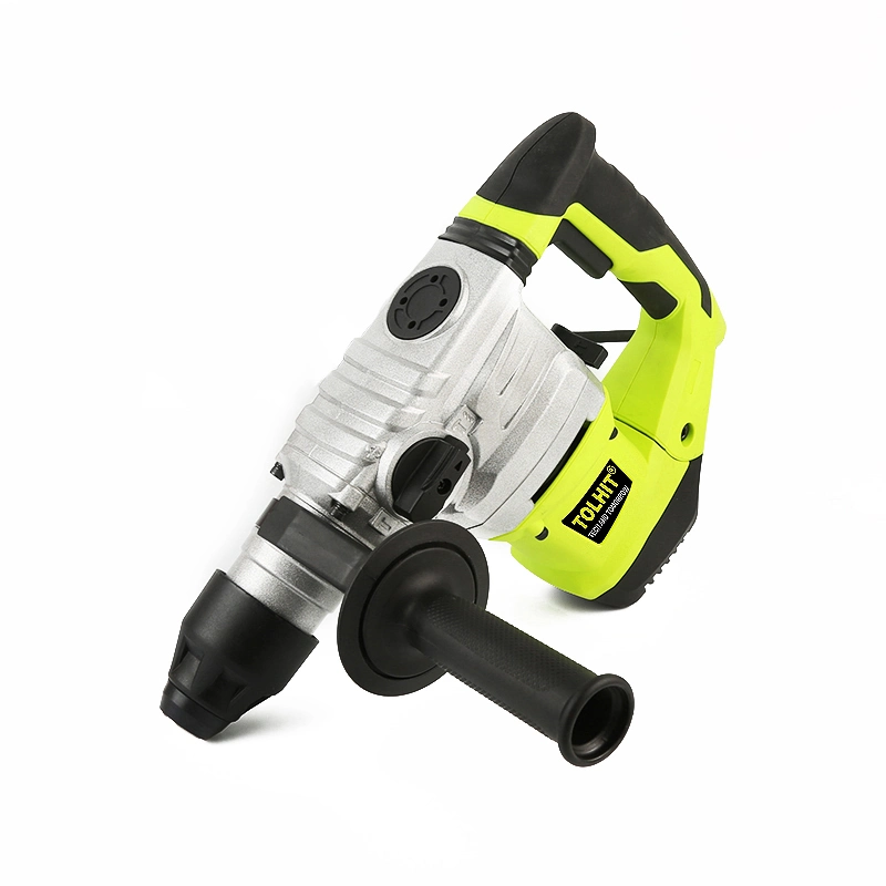 Tolhit Concrete Wall Drilling Hand Electric Power Rotary Hammer Chisel Drill 1500W 32mm