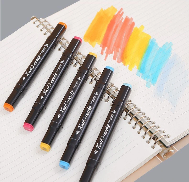 Brush Tip Headed 168 Color Brush Markers Resistant Ink Permanent Alcohol Pigment Drawing Art Set Highlighter Marker Pen