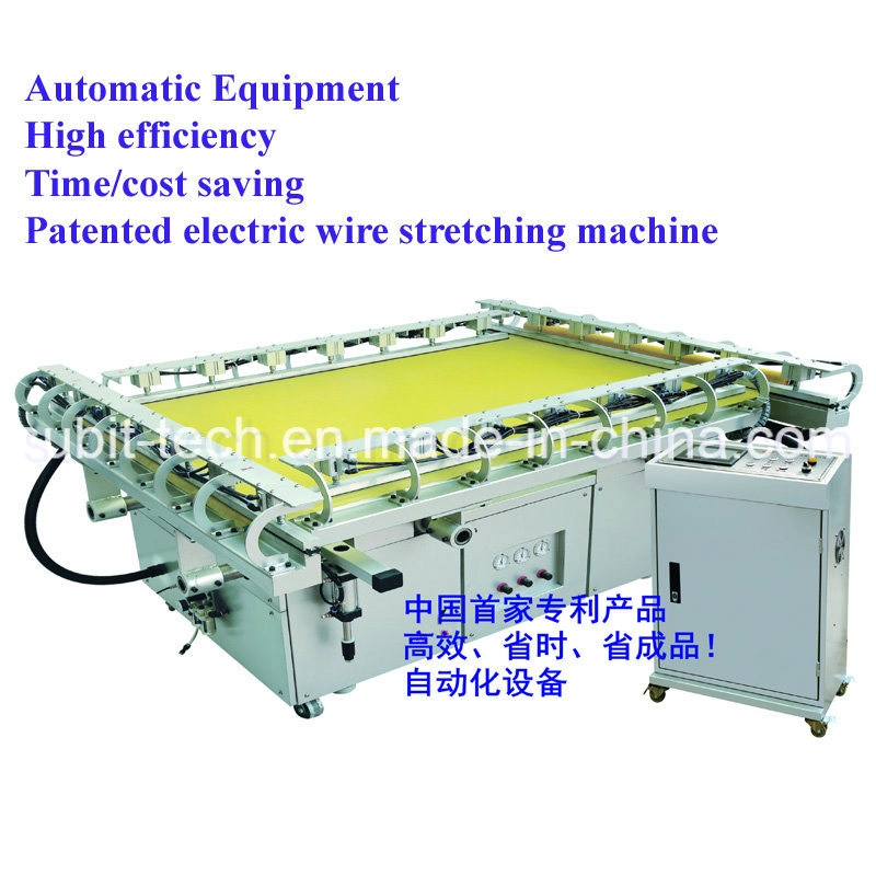 Machine de tension de sérigraphie de type intégré à haute précision largement utilisée dans l'industrie de l'impression sur écran.