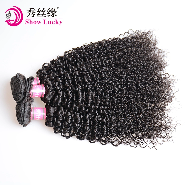 100% Unprocessed Kinky Curly Virgin Mongolian Human Hair Pieces