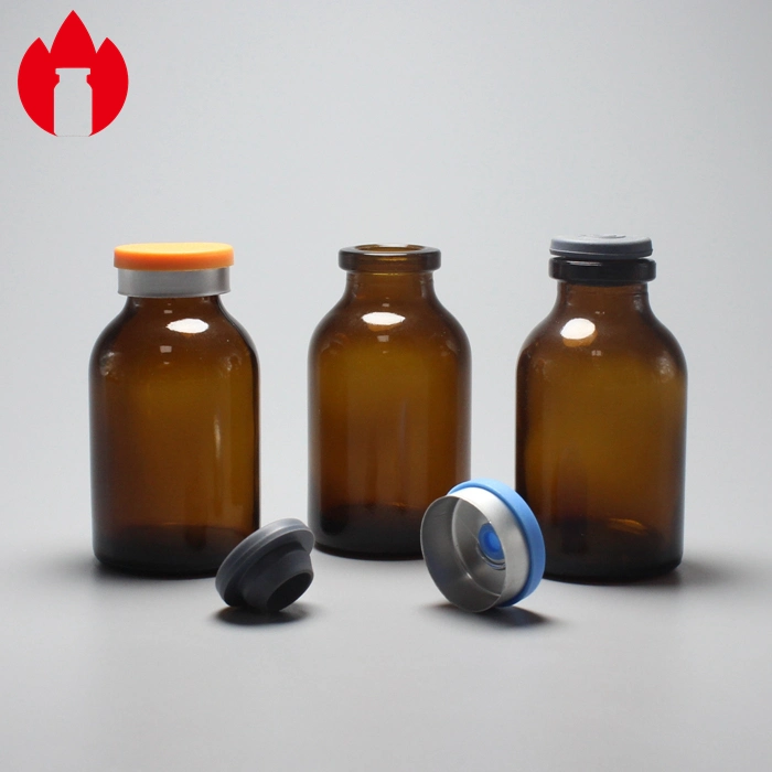 Amber Moulded Glass Bottle for Antibiotics Wholesale/Supplier