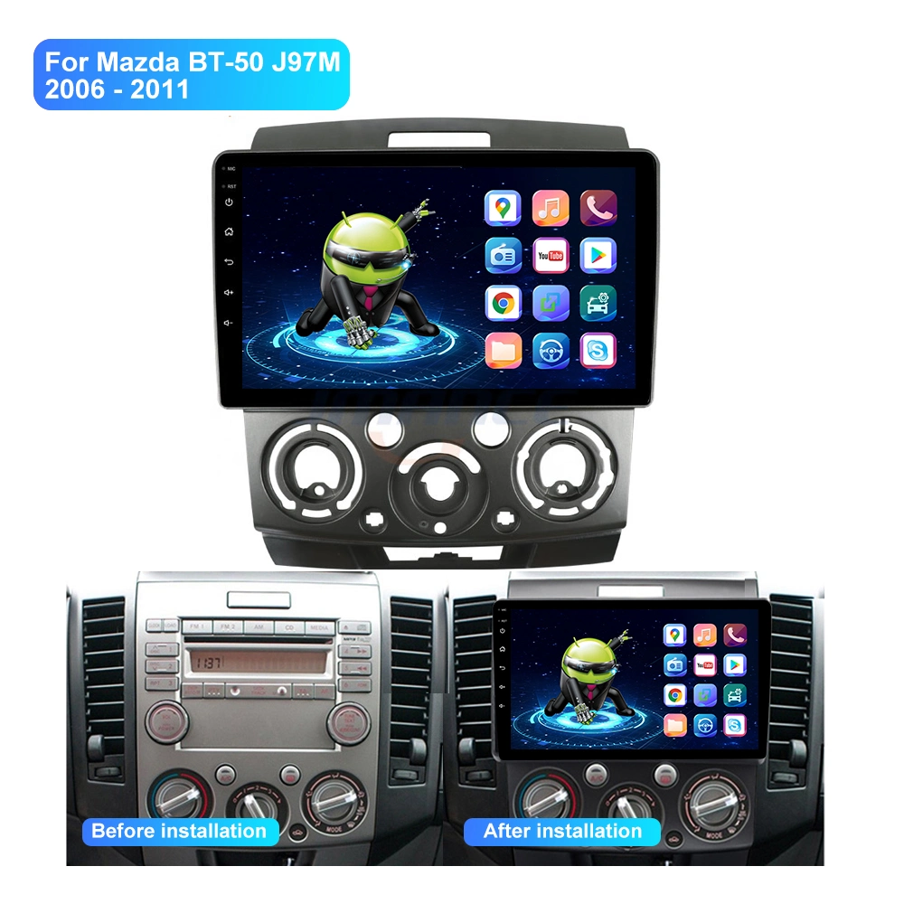 Jmance for Mazda Bt-50 J97m 2006 - 2011 Car Radio Audio Multimedia Video Player Navigation Stereo GPS Android 9 Lnch