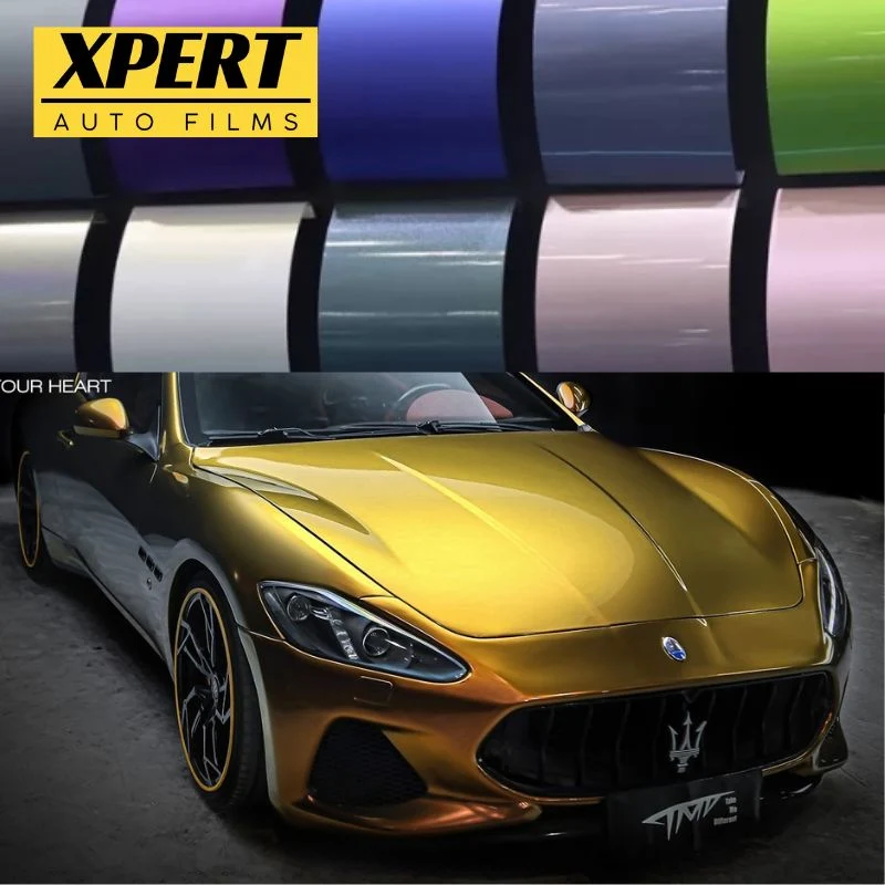 Xpert Matte Finish Auto-adhésif Hydrophobe Vinyle de Protection contre les Abrasions Changeant de Couleur Ppf Garantie de 5 à 10 ans.