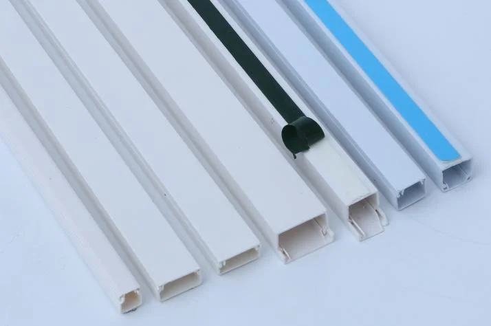 PVC Electrical Trunking Duct with Sticker for Wire Cables