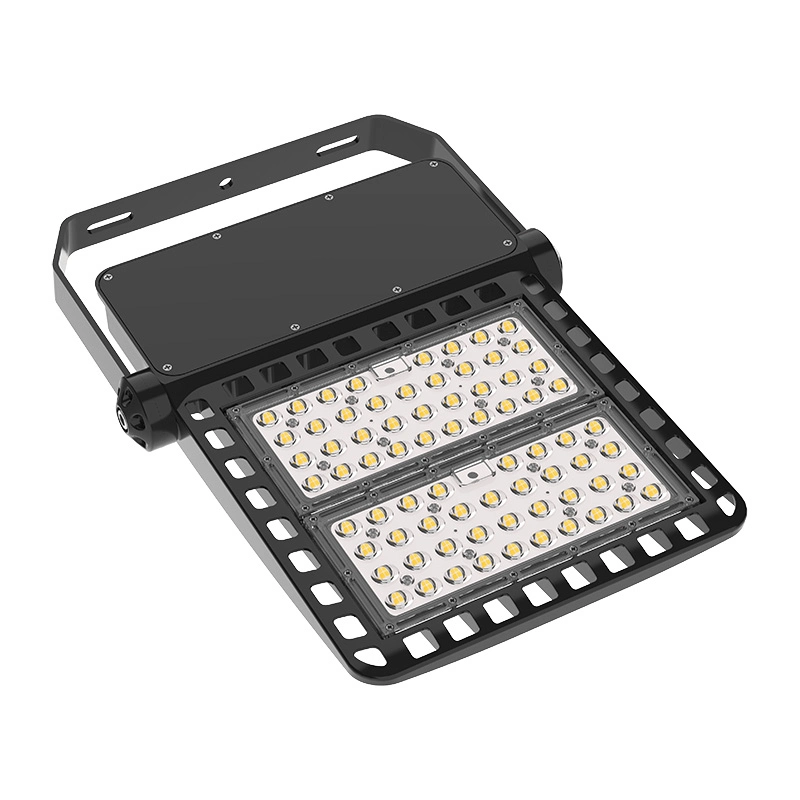 Wide Range Input Voltage 120V-277V AC or 200-480V AC Outdoor SMD LED Light 200W IP66 LED Flood Projecting Tunnel Light LED with Asymmetric Angle Lens