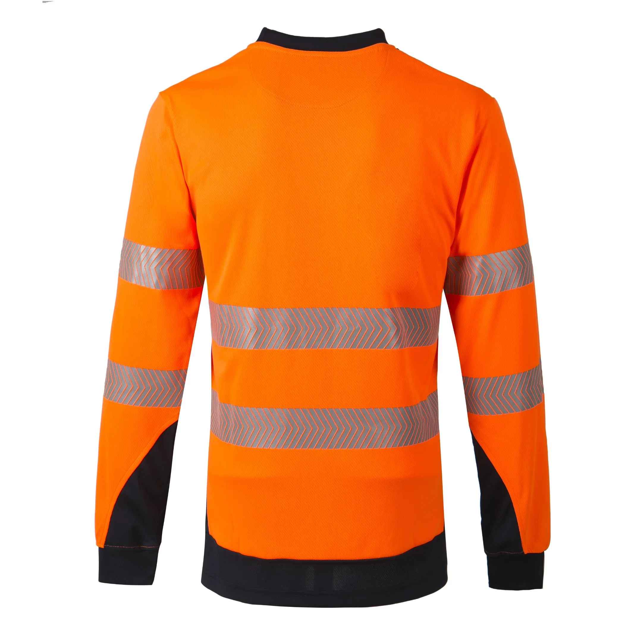 La seguridad Garmet Hi Vis Camiseta de la Clase 3 ANSI Seguridad reflectante naranja Lima de manga larga y corta camisa alta visibilidad