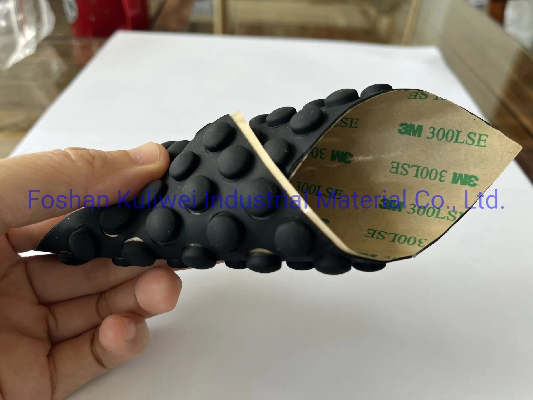 Soft Black Clear Silicone Anti Slip Oval Self Adhesive Bumpers