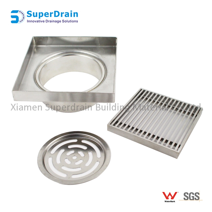 Sdrain S/S Square Channel Shower Drain for Washing Machine