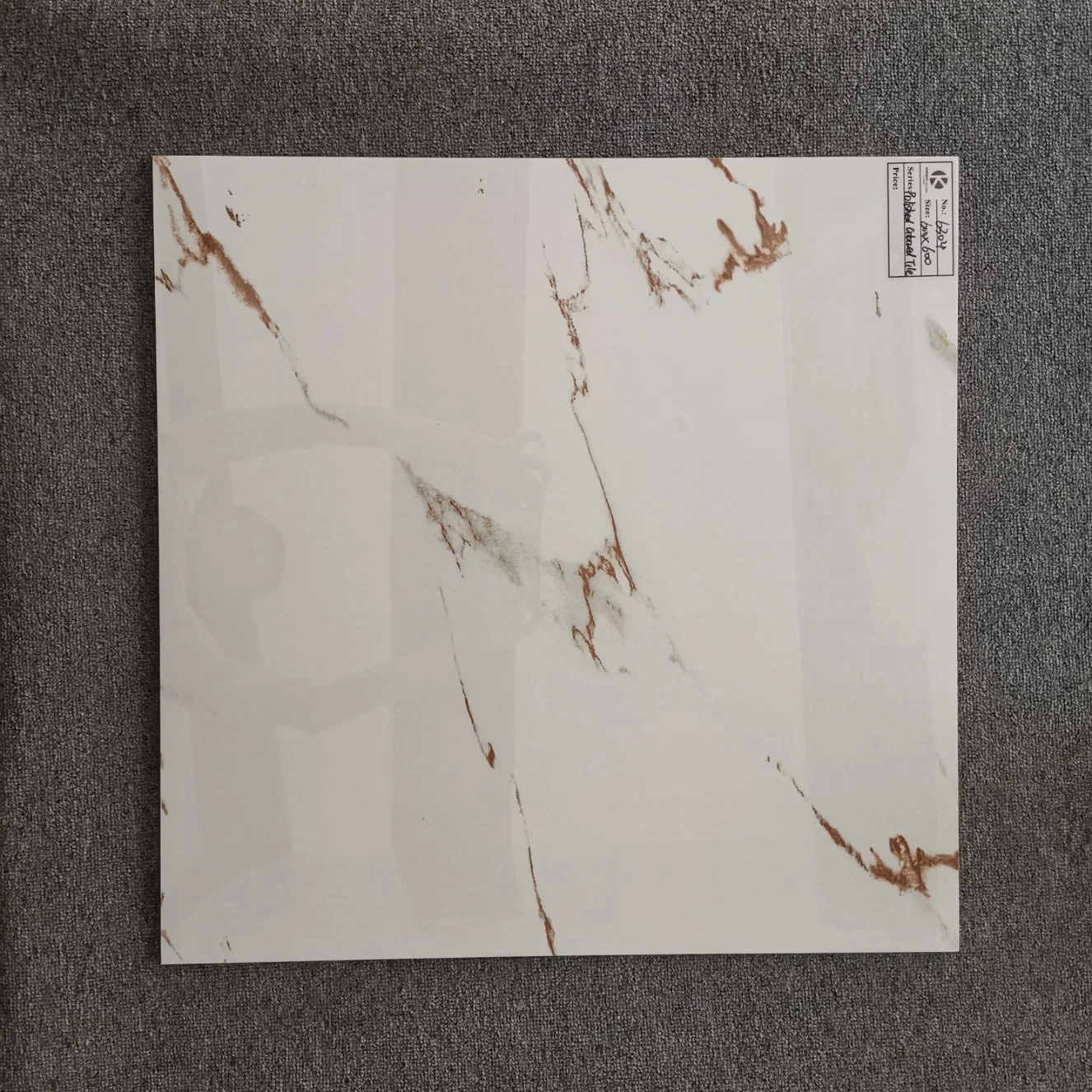 Porcelain Clay Antibacterial Full Polished Glazed Tile for Home Decoration