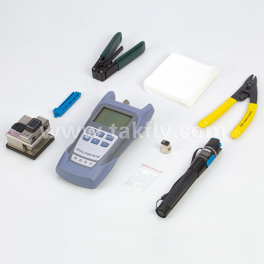 Leistungsmesser und optische Fault Locator FTTH-Baugruppe mit optischer Glasfaser Termination Tool Kit