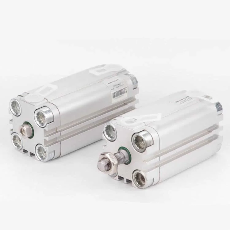 Advu Series Aluminum Alloy Double/Single Acting Compact Type Bear Large Transverse Load Pneumatic Standard Compact Air Cylinder