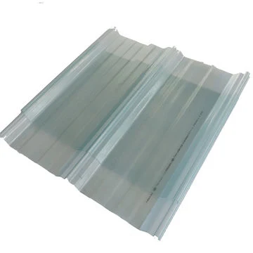 Feuille de plastique transparente résistante aux UV et à la corrosion pour toiture en fibre de verre FRP pour puits de lumière.