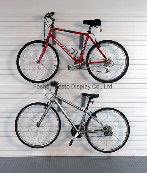 China Manufacure White Display PVC Plastic Slatwall for Bike Shop Display Design Decoration