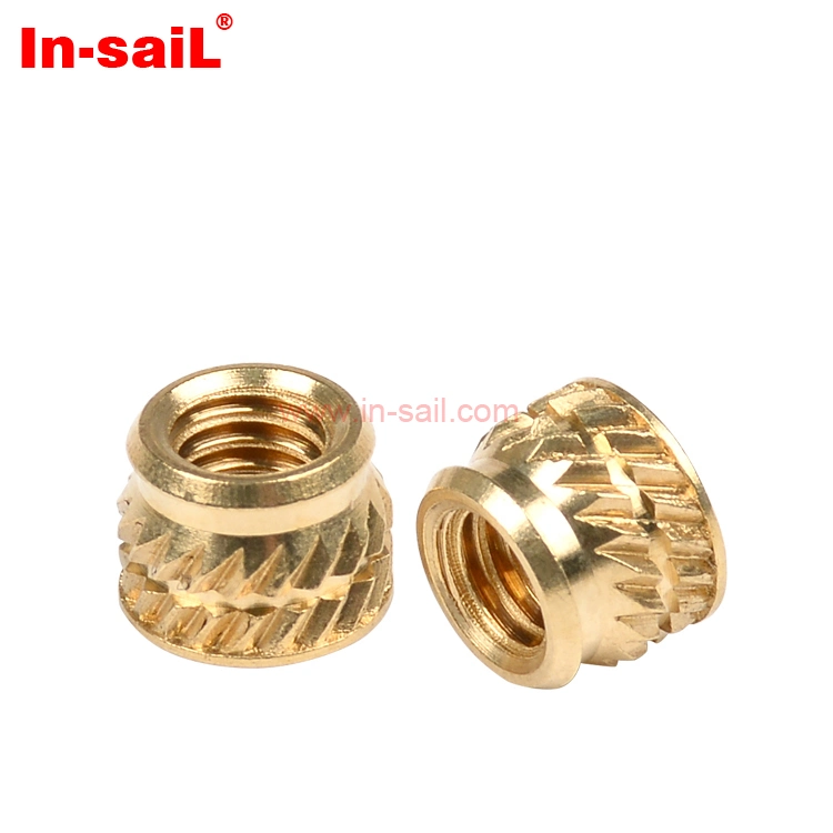 M4 M5 M6 Brass Tapered Ultrasonic Threaded Insert Nut