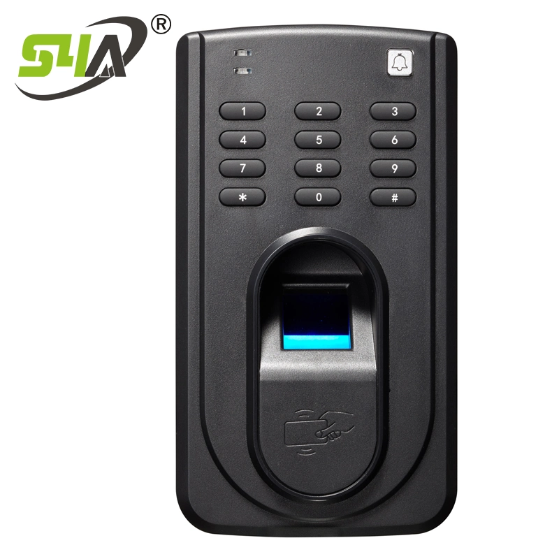 Biometrische Zugangskontrolle mit Fingerabdruck und Passwort und Swipe Cards