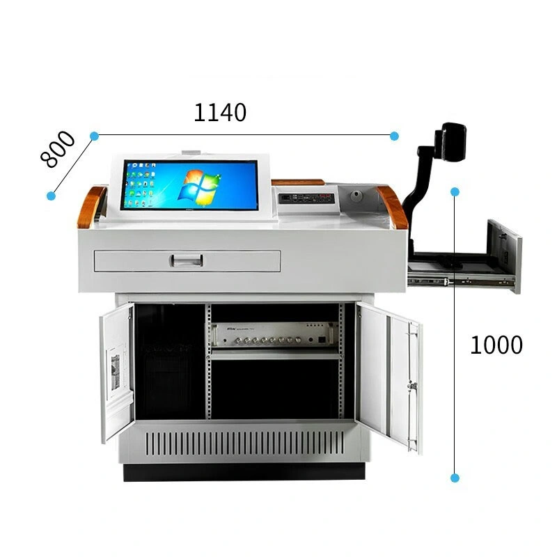 Steel Podium Computer Desk for Teacher's Presentation S600 Digital Rostrum