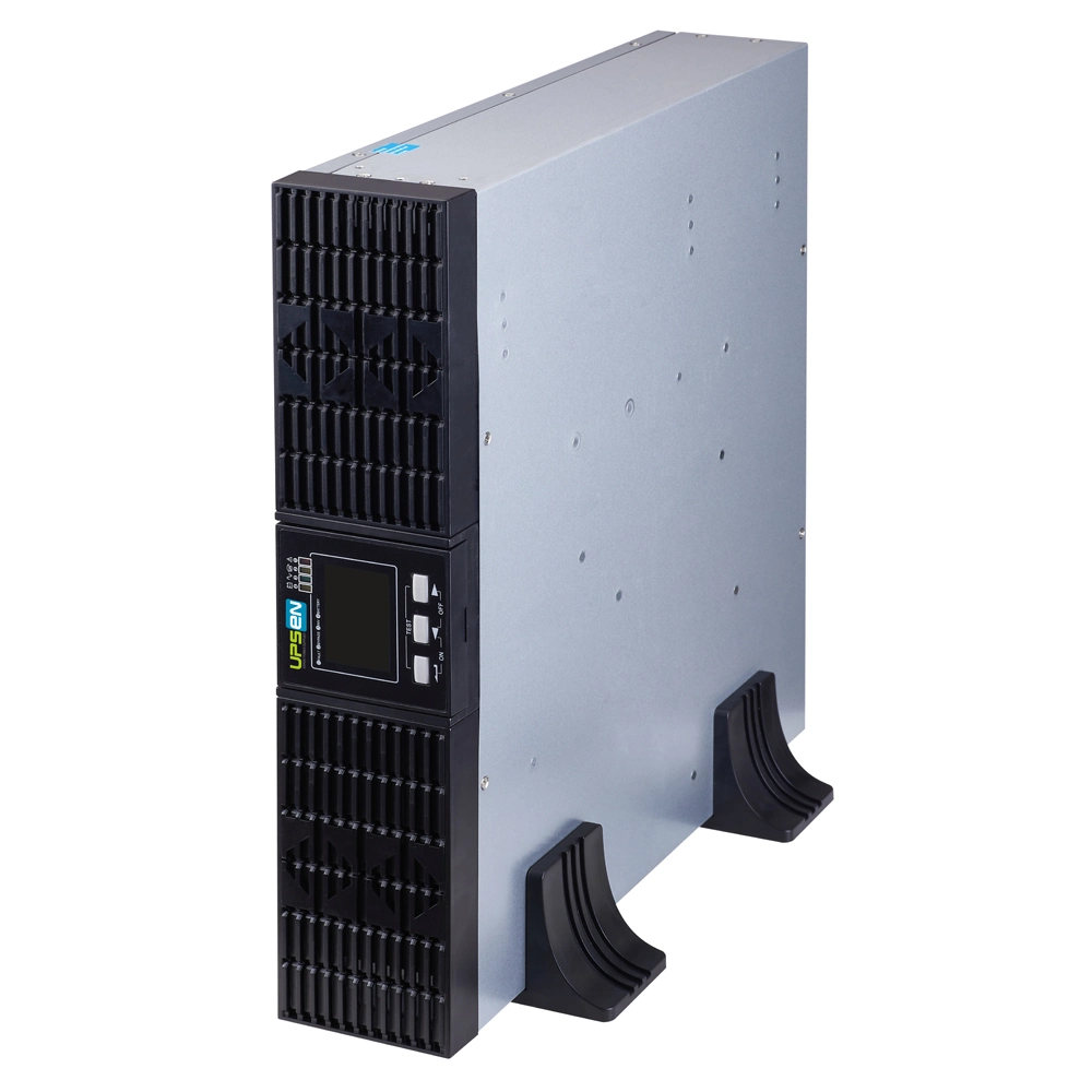 China Smart Rack Tower Convertible en línea UPS 1kVA 2kVA 3kVA con C13 tomas IEC 8 + C19 tomas X 1, con USB, ePO, RS232, sin ranura SNMP