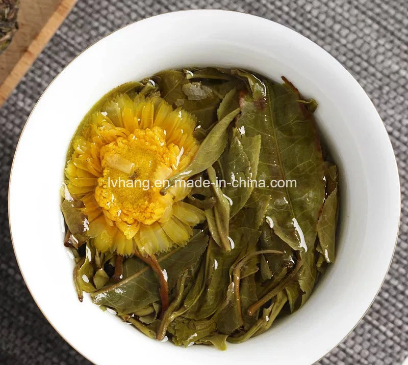 Bola de Dragón de té de Calendula Pu'er hecha a mano